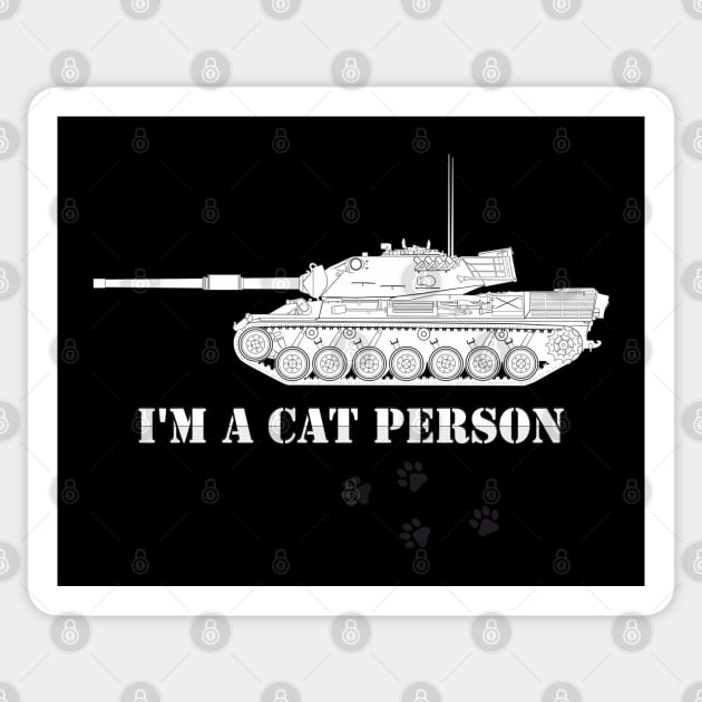 i'm a cat person Leopard 1 Sticker by FAawRay